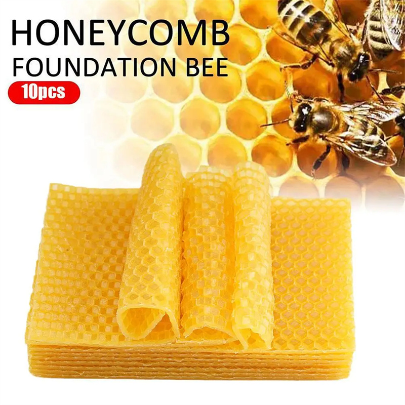 Candle Supplies Beeswax - Hojas de cera de abejas naturales,