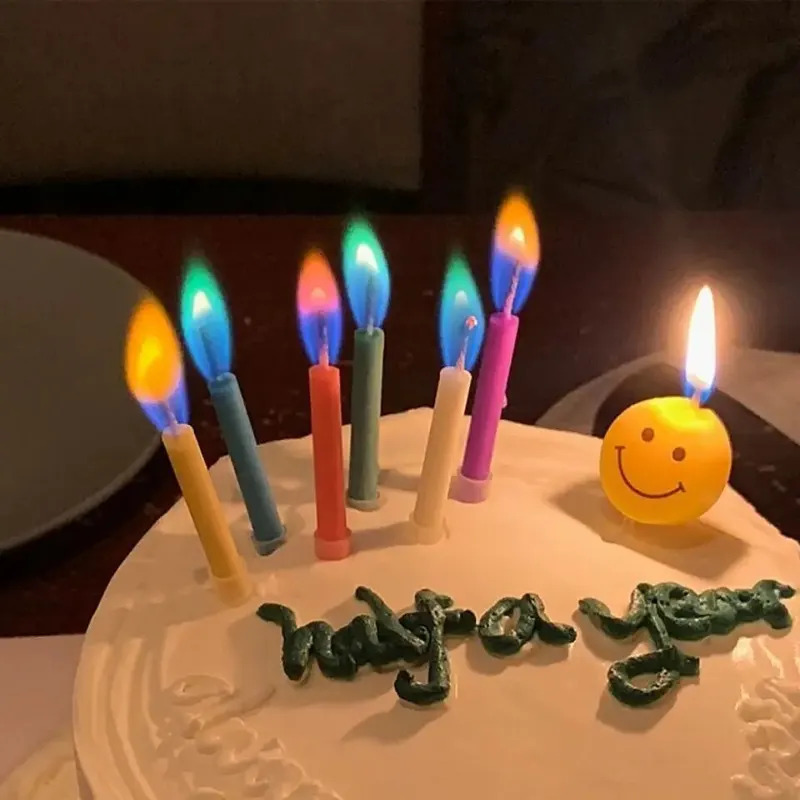 Candle Surprise - Velas de llama coloridas multicolores, paquete