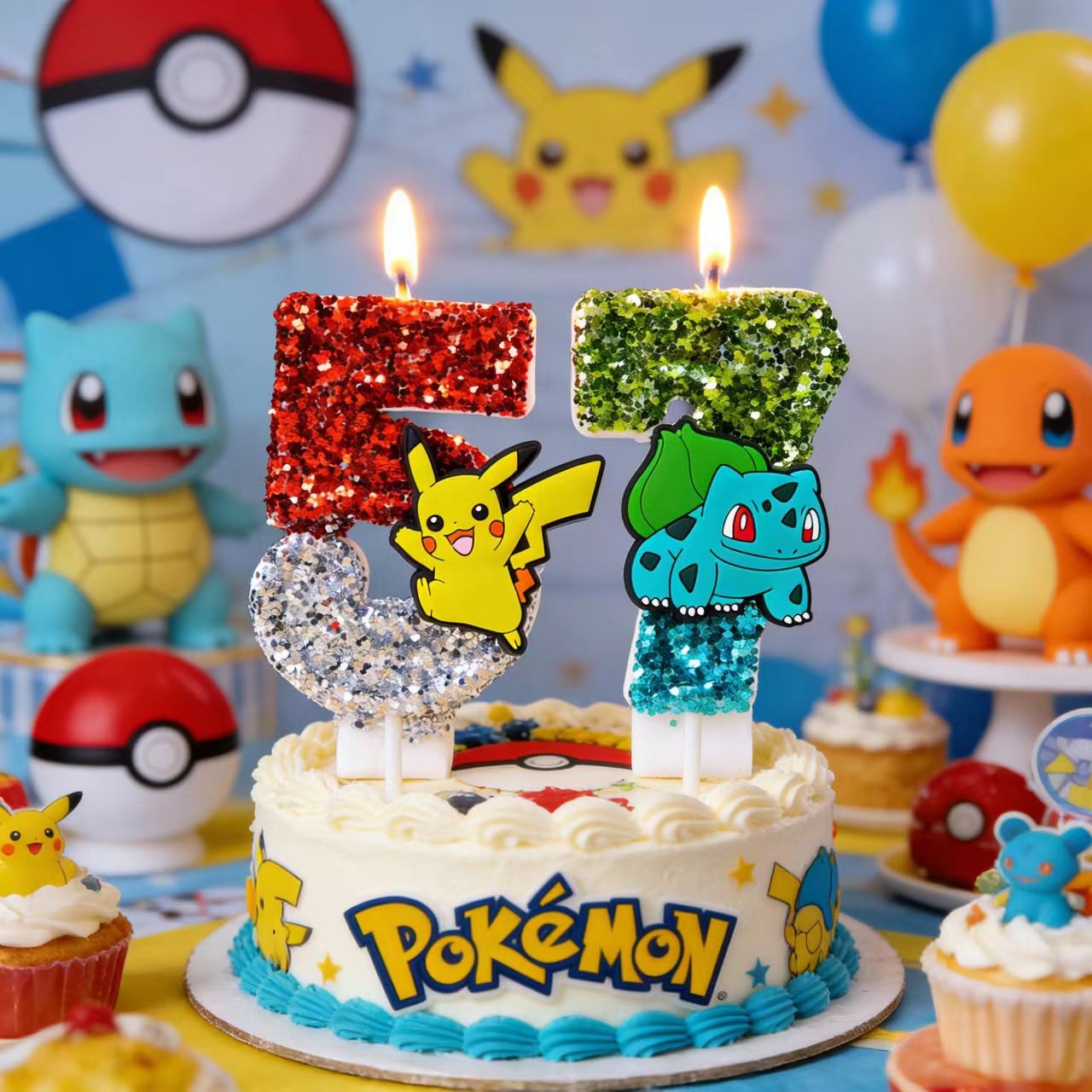 Candle Surprise - Linda Vela de Pokémon con Número