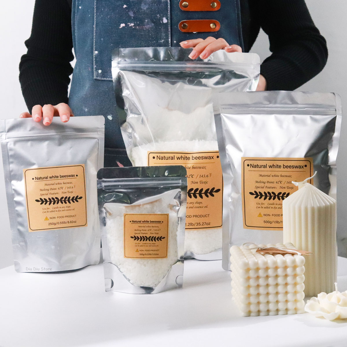 Cera de abejas blanca, vela pe - Candle Supplies Beeswax reseña y precio