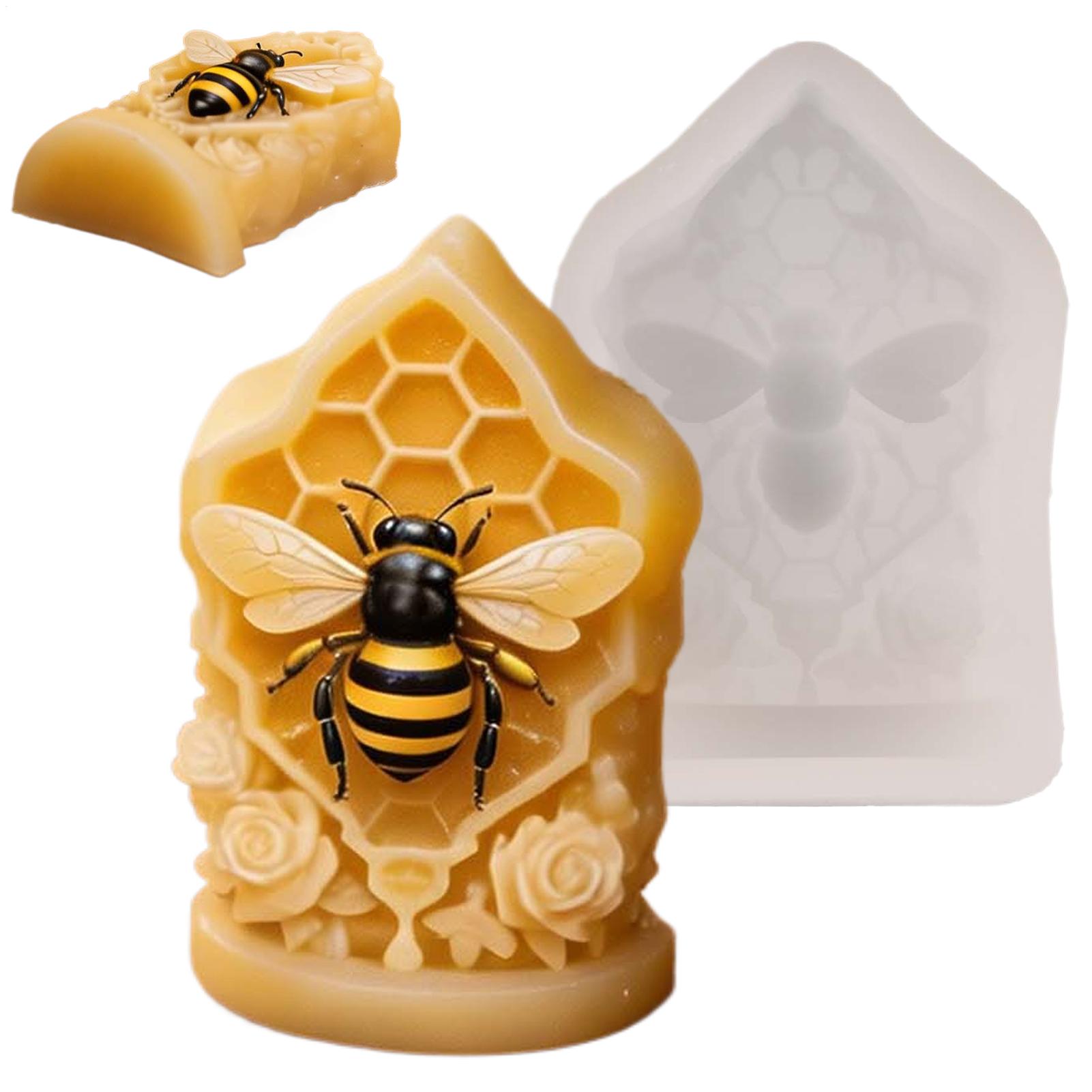Molde de silicona 3D de panal  - Candle Supplies Beeswax reseña y precio