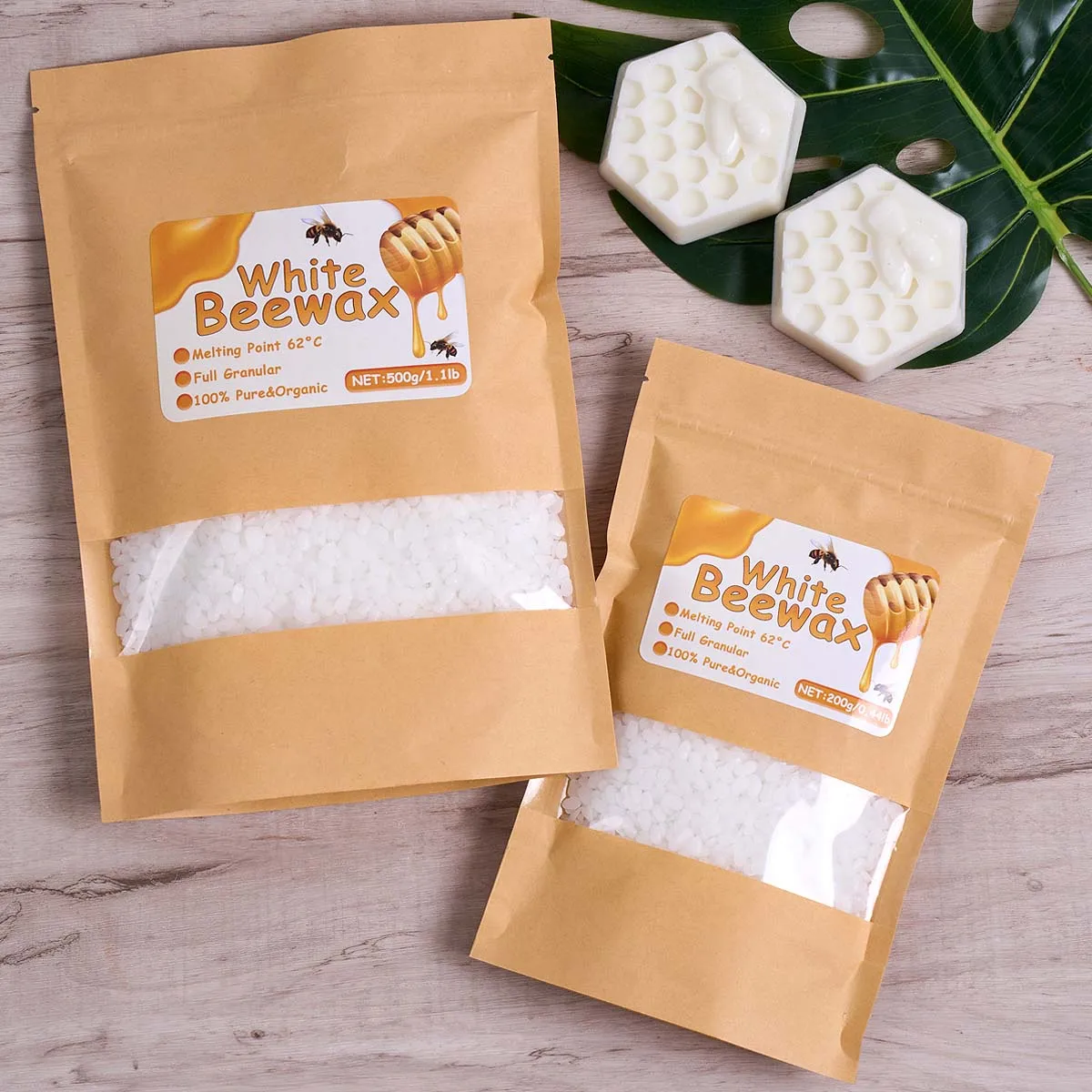 Cera de abejas blanca de 500g, - Candle Supplies Beeswax reseña y precio