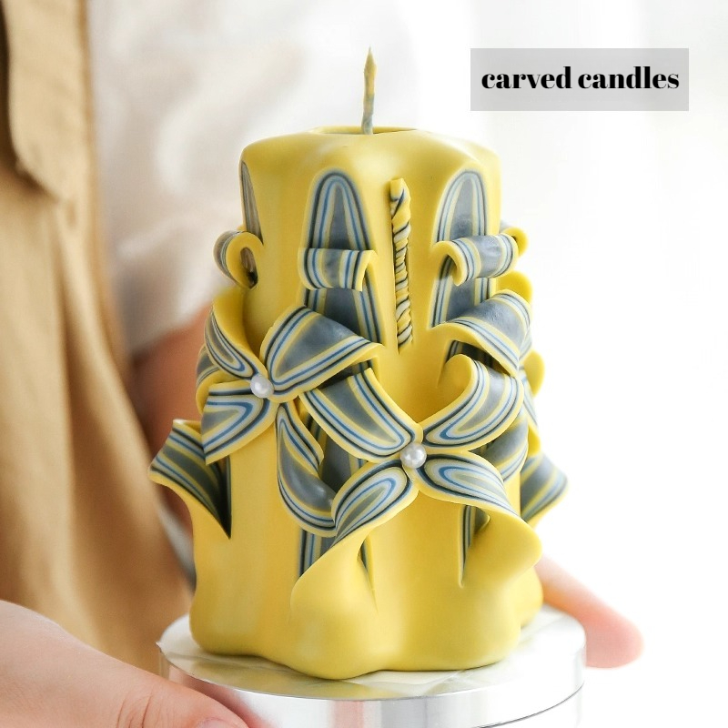 Vela perfumada tallada de 1KG, - Candle Supplies Beeswax reseña y precio