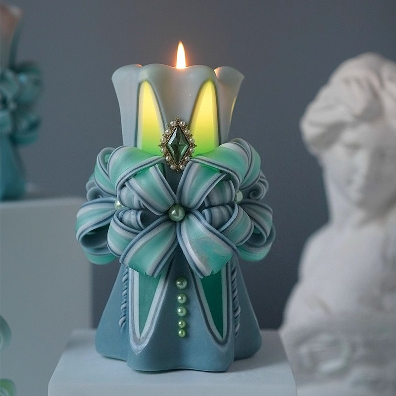 Vela perfumada tallada de 1KG, - Candle Supplies Beeswax reseña y precio